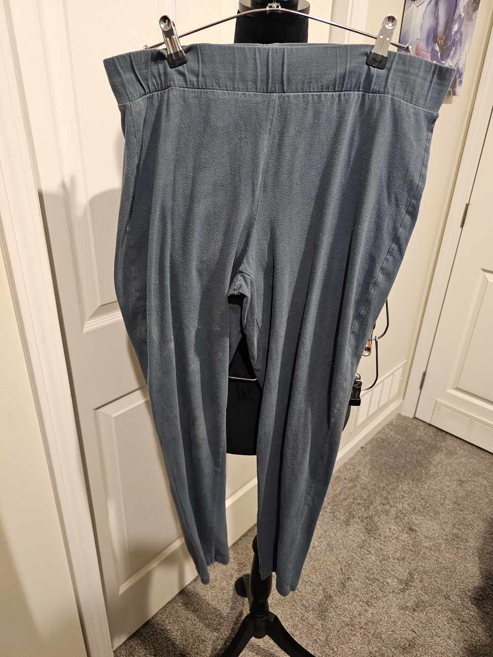 torrid Steel Blue Pull-On Leggings with Elastic Waist
